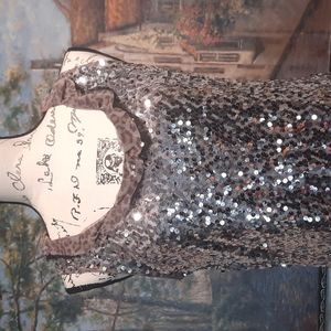 Chico's Blingy Mesh 🐆 Tank Top